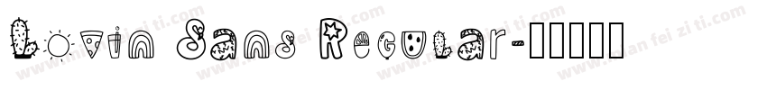 Lovin Sans Regular字体转换